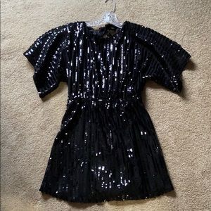 Black sequin dress